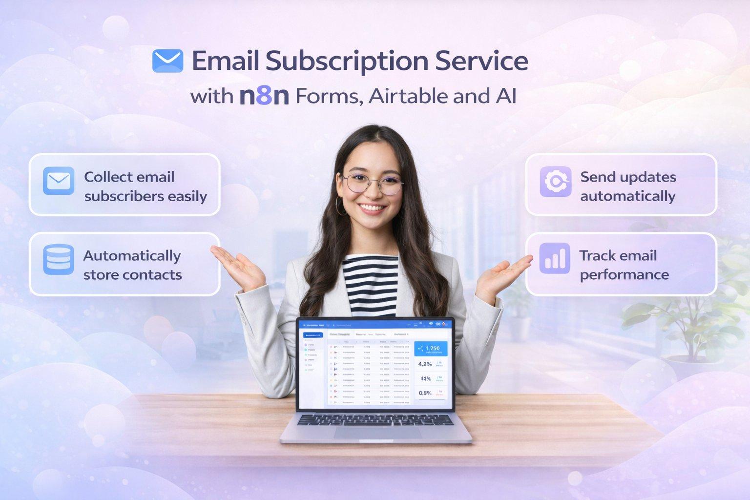 Email Subscription Service with n8n Forms, Airtable and AI