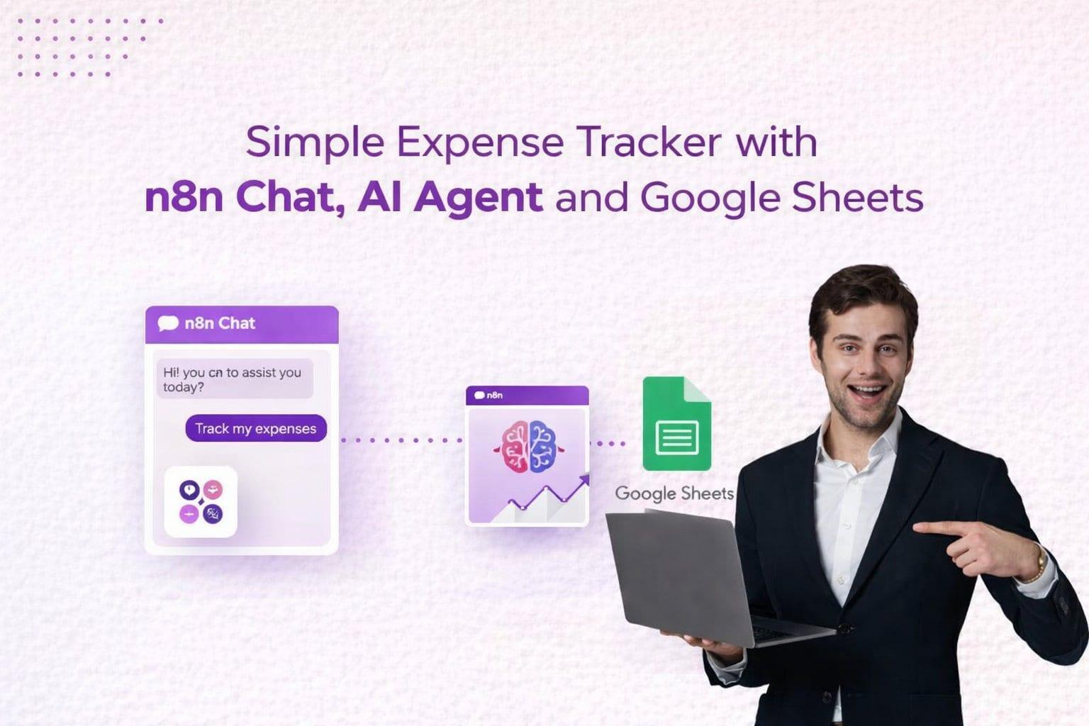 Simple Expense Tracker with n8n Chat, AI Agent and Google Sheets