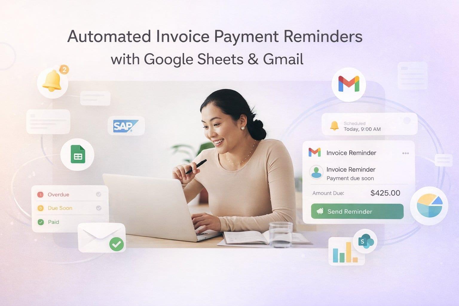 Automated invoice payment reminders with Google Sheets and Gmail