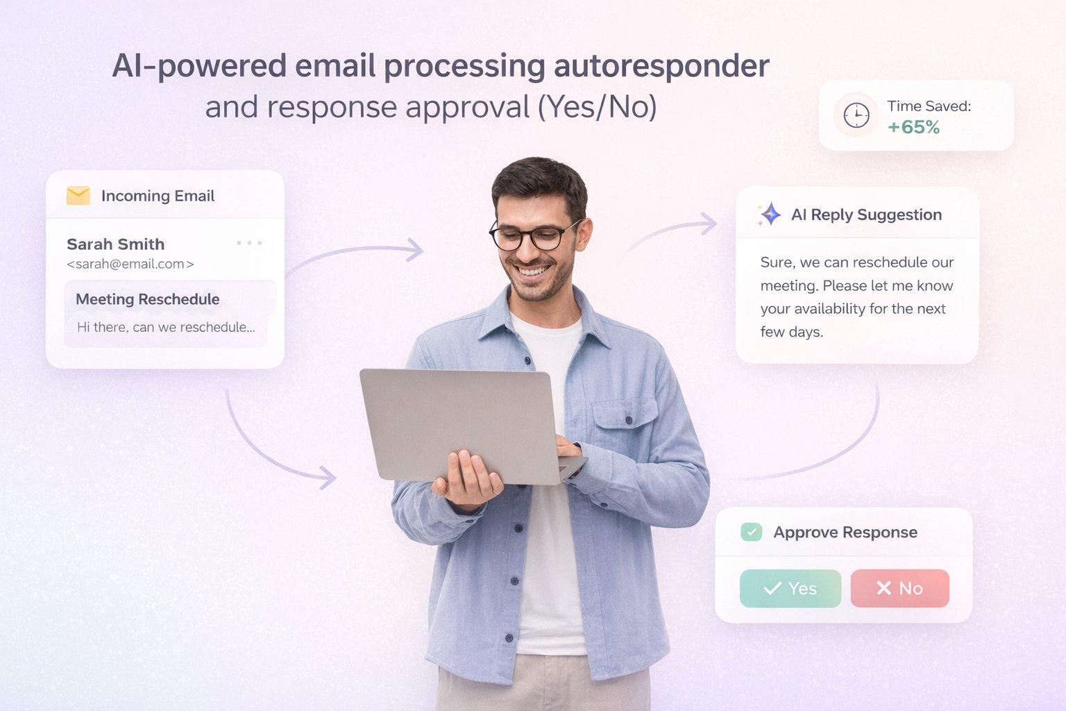 AI-powered email processing autoresponder and response approval (Yes_No)