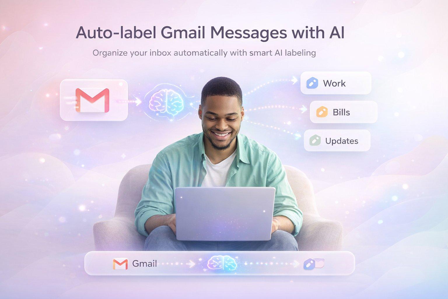 Auto-label incoming Gmail messages with AI nodes