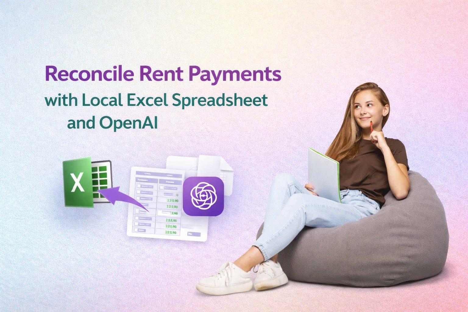 Reconcile Rent Payments with Local Excel Spreadsheet and OpenAI