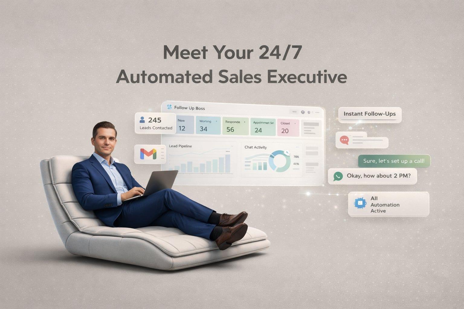 Automated lead follow-up with Follow Up Boss, Gmail, Twilio & WhatsApp messaging