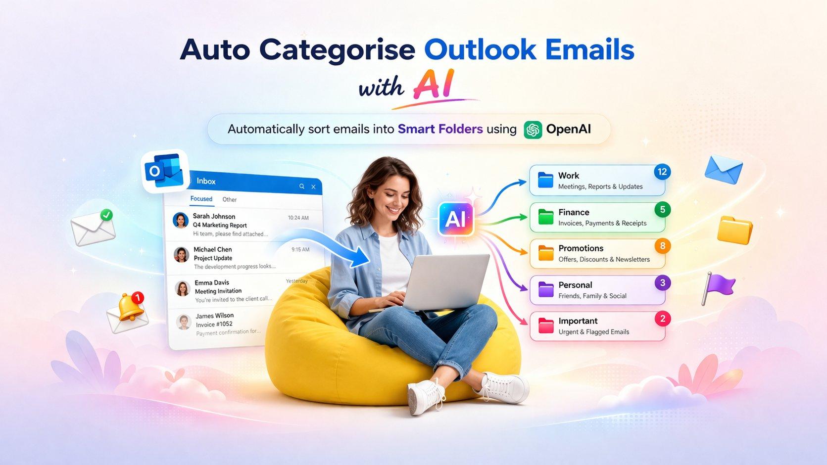 Auto Categorise Outlook Emails with AI
