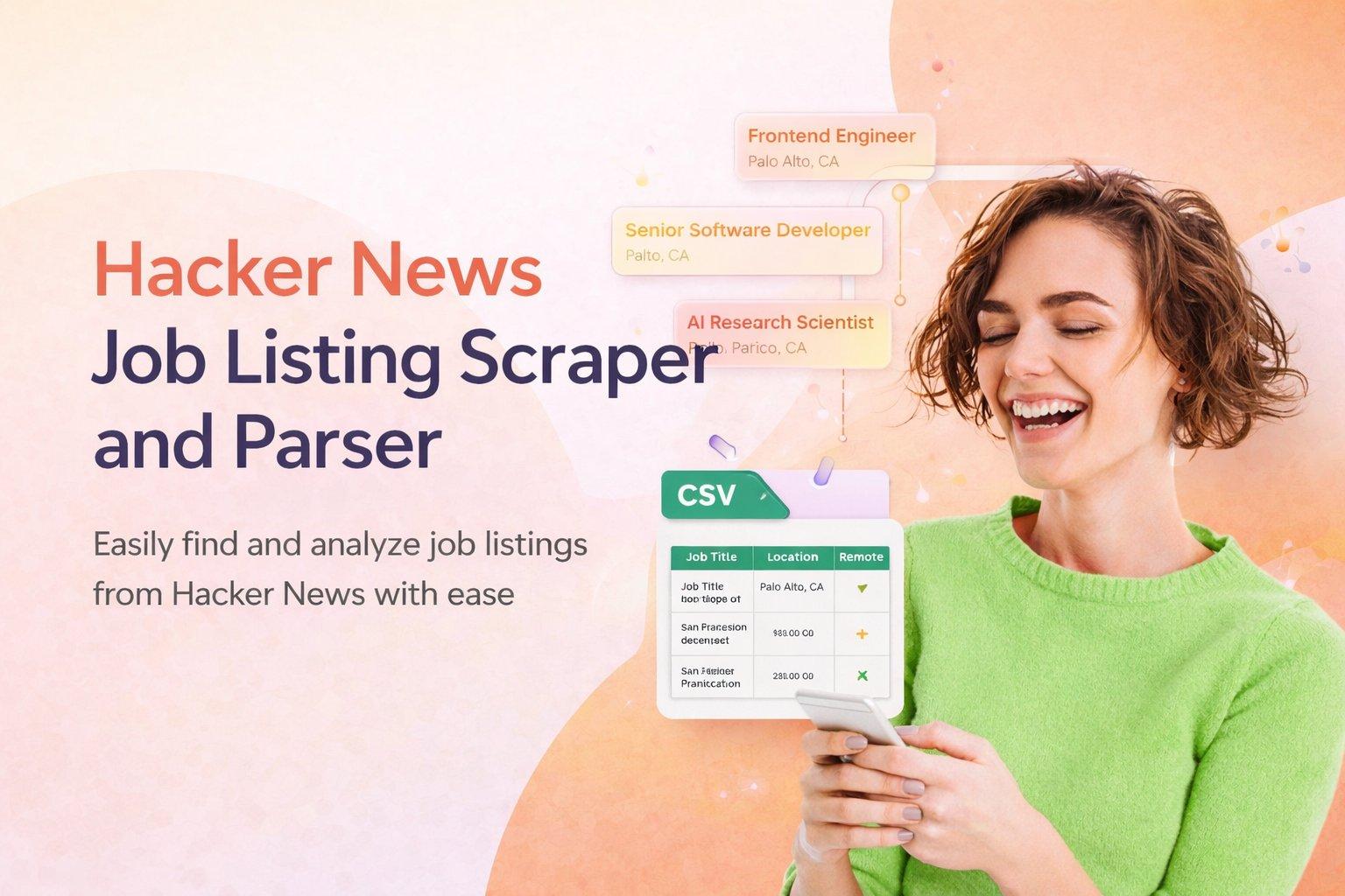 Hacker News Job Listing Scraper and Parser