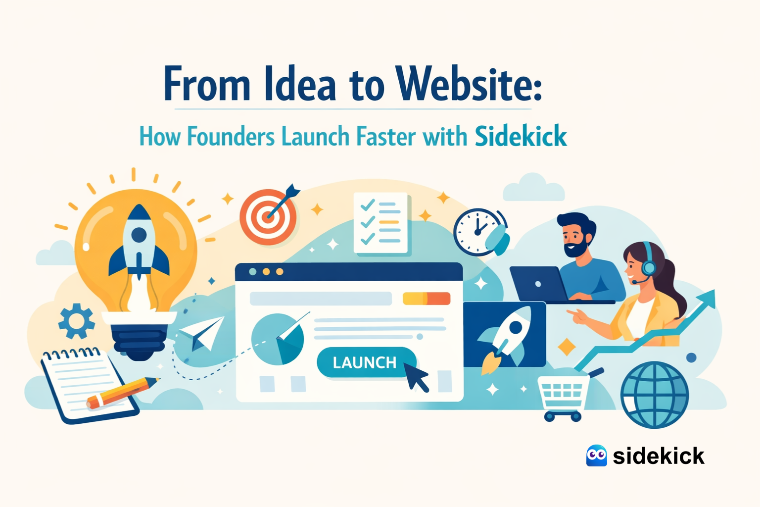 From Idea to Website: How Founders Launch Faster with Sidekick