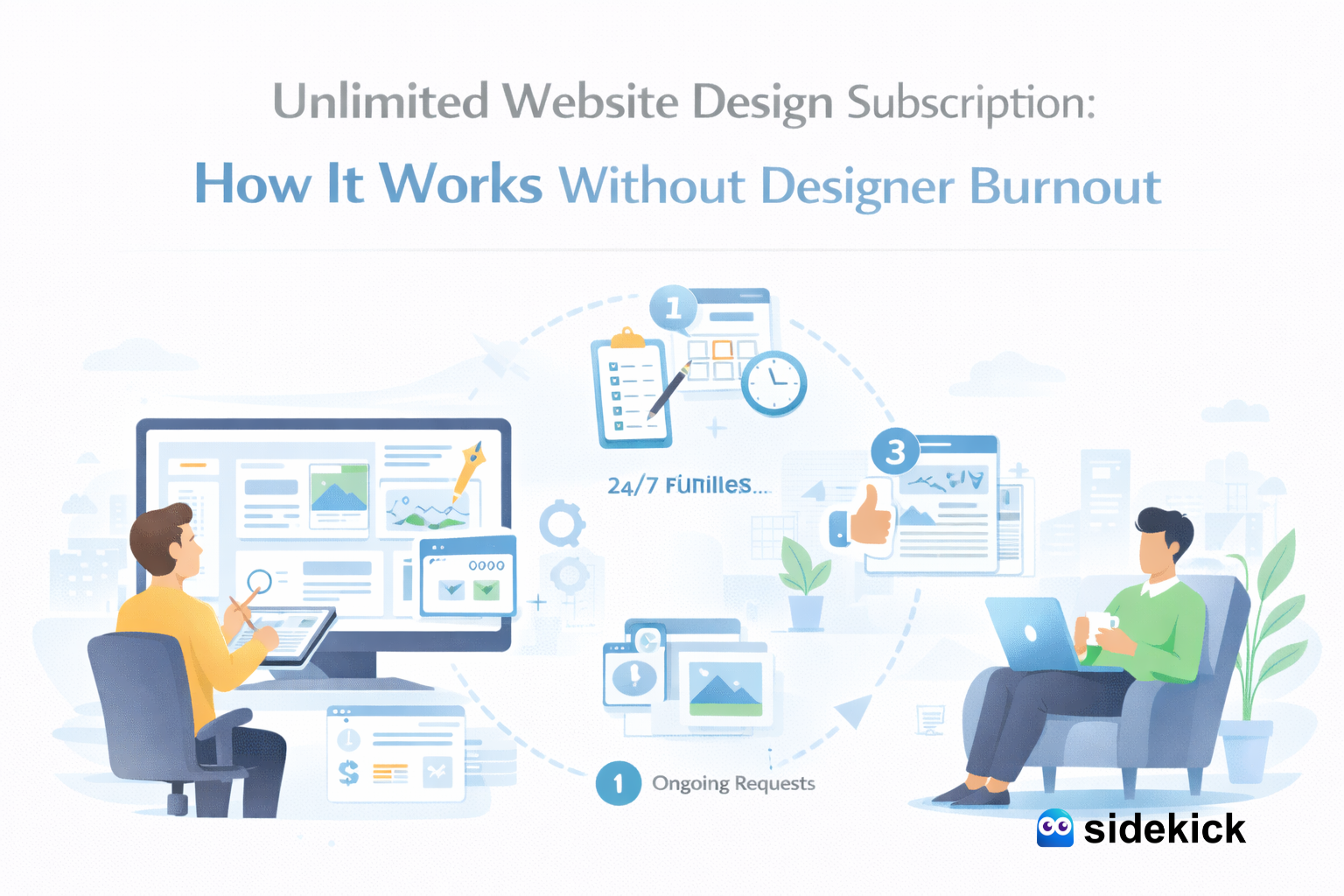 Unlimited Website Design Subscription: How It Works Without Designer Burnout