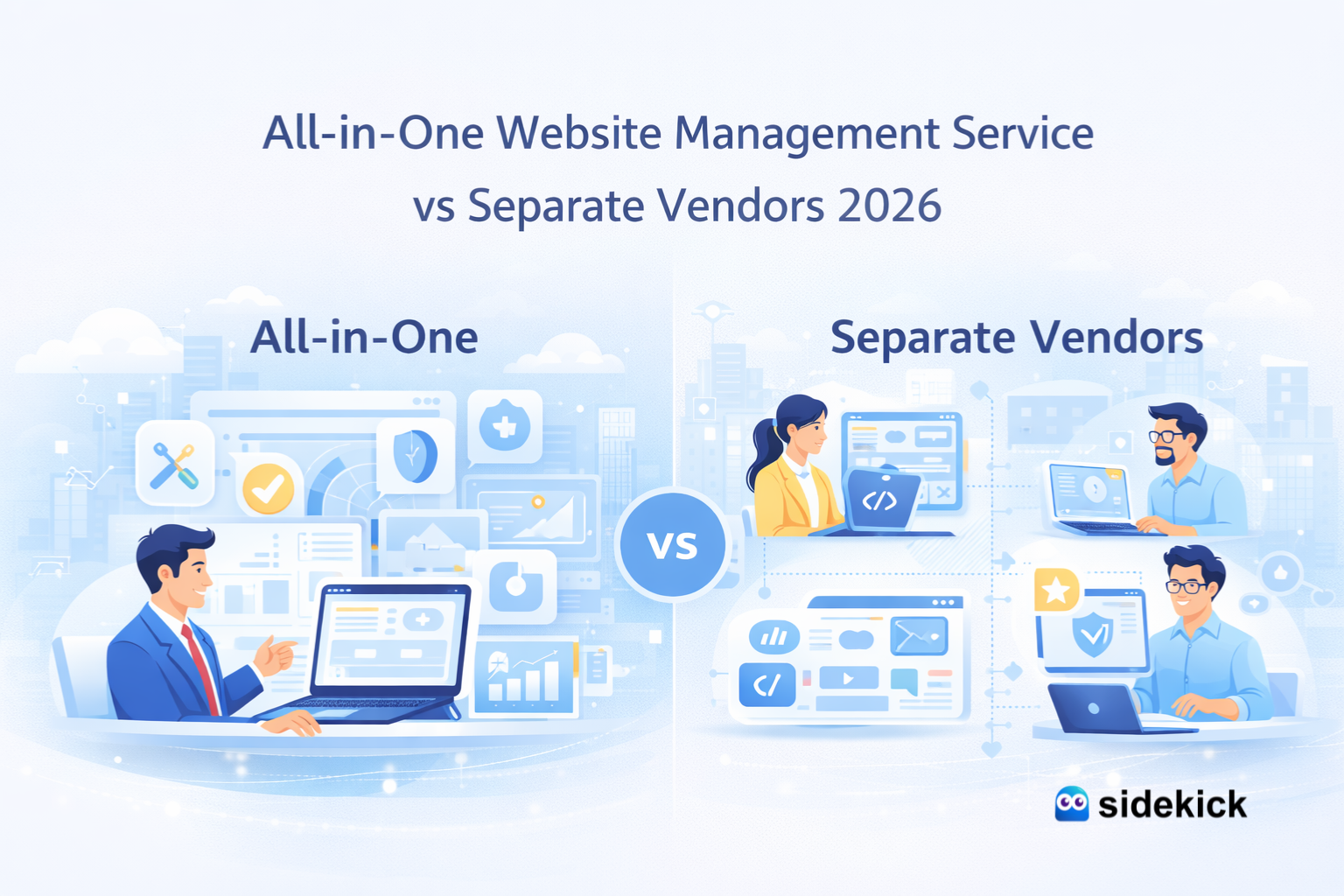 All-in-One Website Management Service vs Separate Vendors 2026