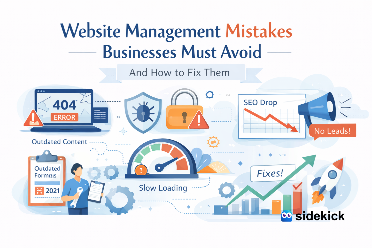 Website Management Mistakes Businesses Must Avoid And How to Fix Them