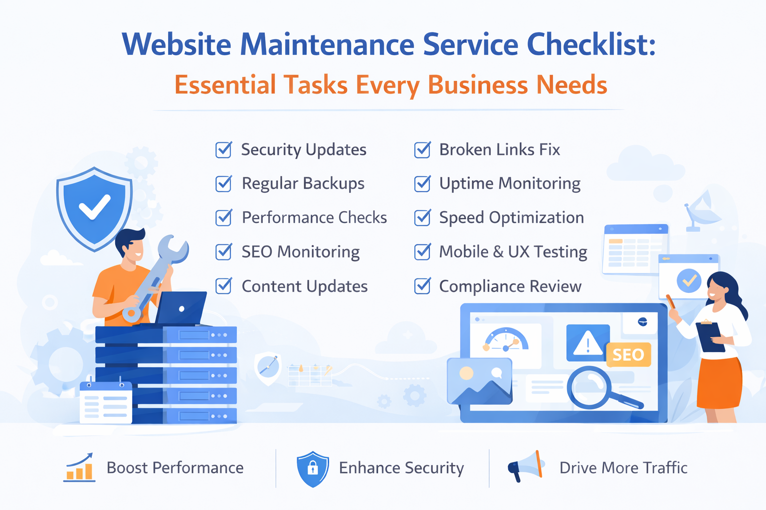 Website Maintenance Service Checklist: Essential Tasks Every Business Needs